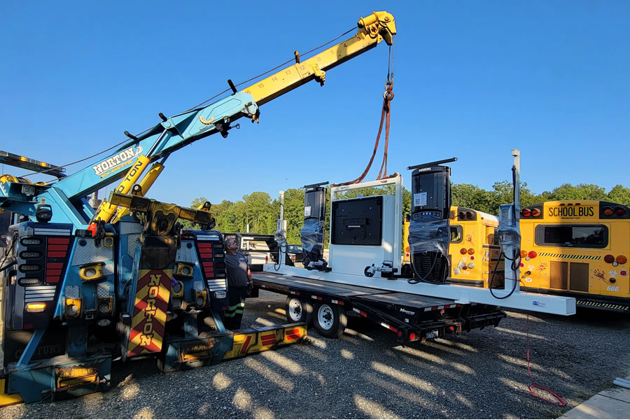 EV Charging Stations being redployed for Fleet EV Charging by DC America